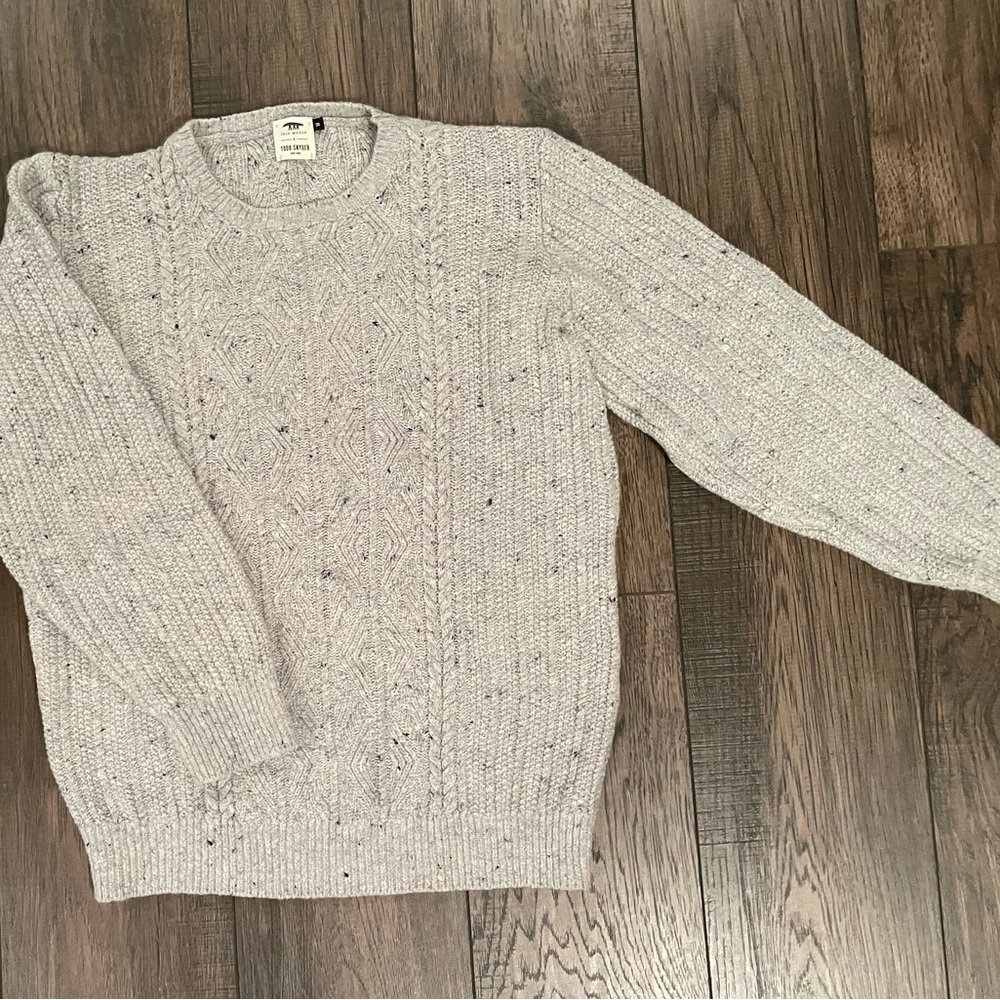 Todd Snyder Speckled Gray Crewneck Sweater